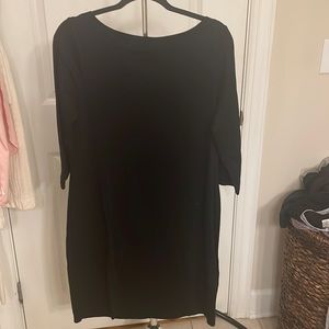 NEW Black Gap Scoop Neck Shift Dress